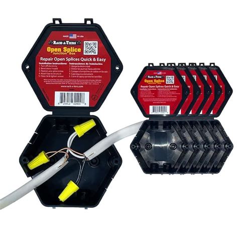 open splice junction box home depot|racketeers open splice junction box.